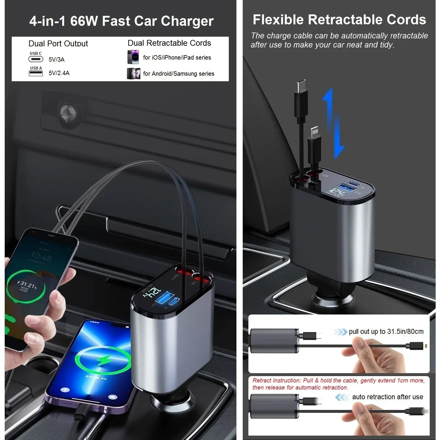 Retractable Car Charger