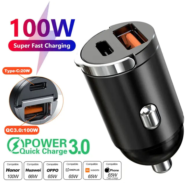 Mini Car Charger Lighter Fast Charging