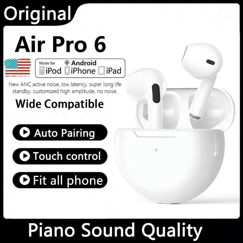 Original Air Pro 6 TWS Wireless Bluetooth Earphones