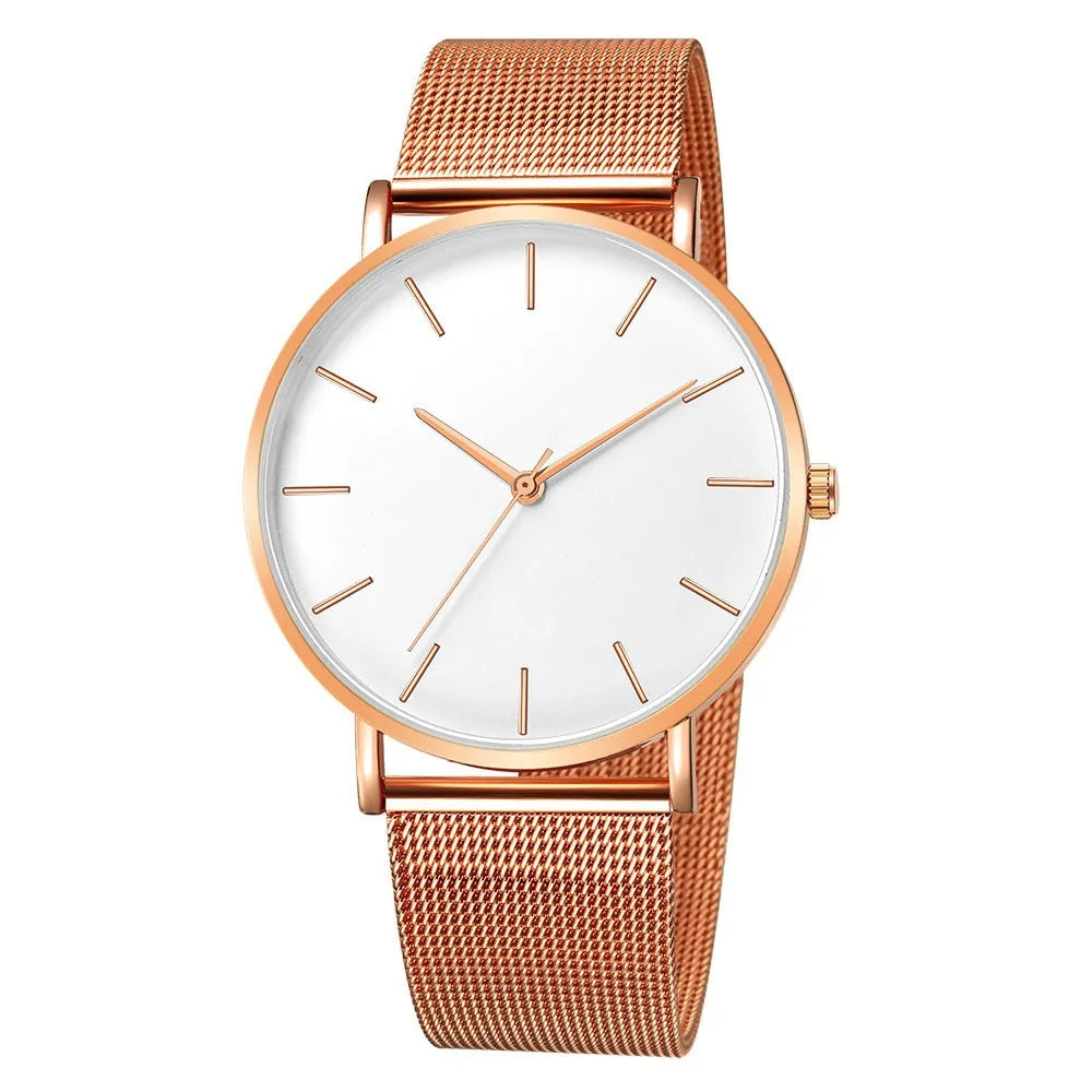 Mesh Belt Ultra-Thin Fashion Wrist Watch