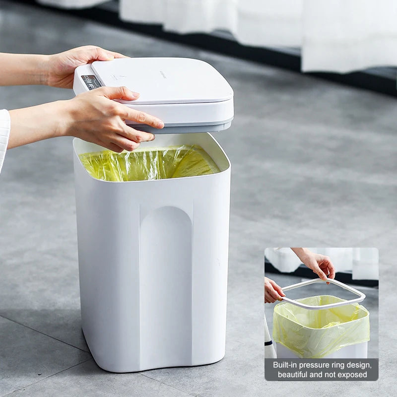 Intelligent Induction Trash Can Automatic Smart Waste Bin Bathroom Dustbin Home Living Room Kitchen Garbage Bin Storage