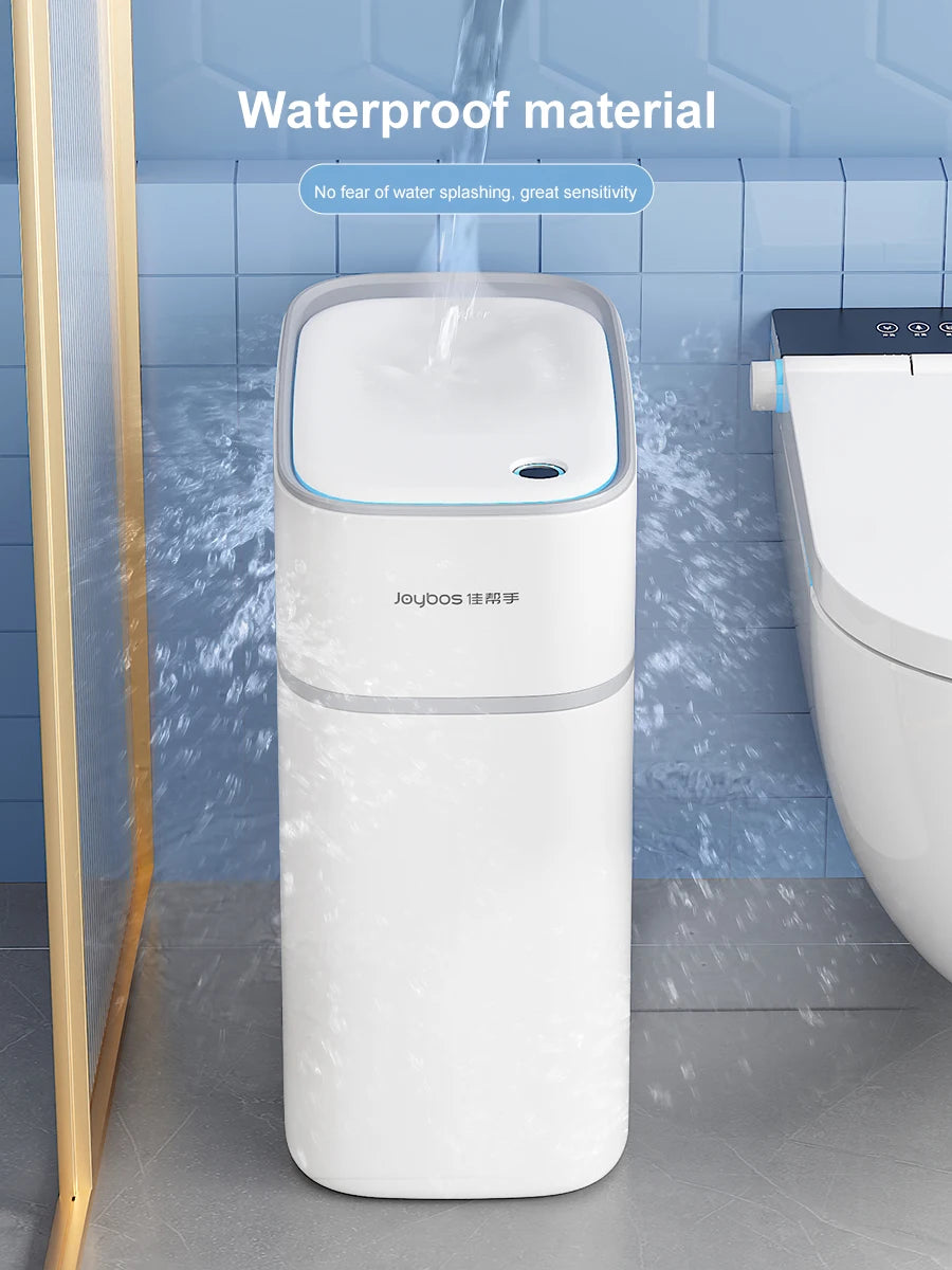 Joybos Smart Trash Can Automatic Bagging Toilet Kitchen Bathroom Household Electronic Trash Can Narrow Smart Sensor Garbage Bin