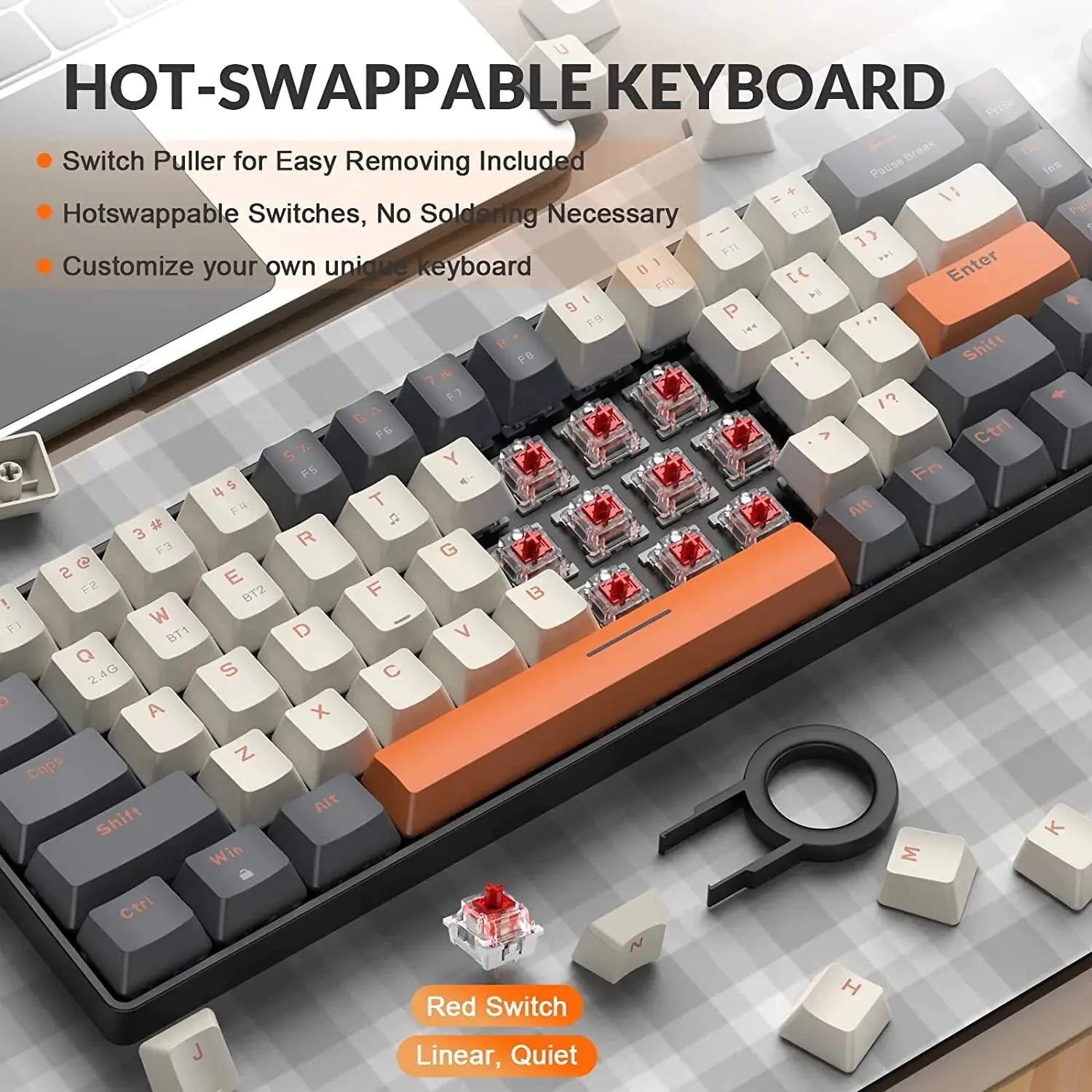 Wireless Mechanical Keyboard Bluetooth